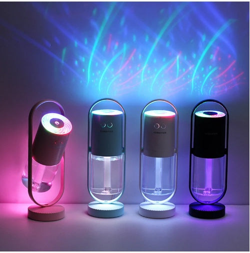 Magic Shadow USB Air Humidifier For Home With Projection Night Lights Ultrasonic Car Mist Maker Mini Office Air Purifier - Galaxyoon Technology