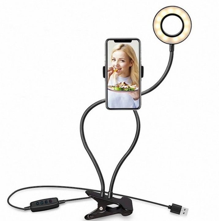 LED Selfie Ring Light for Live Adjustable Makeup Light-8cm Stand - Galaxyoon Technology