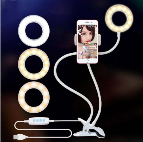 LED Selfie Ring Light for Live Adjustable Makeup Light-8cm Stand - Galaxyoon Technology