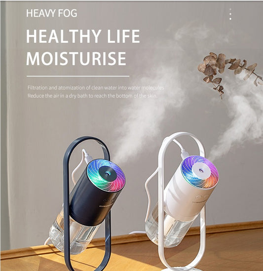 Magic Shadow USB Air Humidifier For Home With Projection Night Lights Ultrasonic Car Mist Maker Mini Office Air Purifier - Galaxyoon Technology