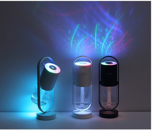 Magic Shadow USB Air Humidifier For Home With Projection Night Lights Ultrasonic Car Mist Maker Mini Office Air Purifier - Galaxyoon Technology