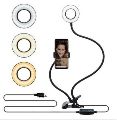 LED Selfie Ring Light for Live Adjustable Makeup Light-8cm Stand - Galaxyoon Technology