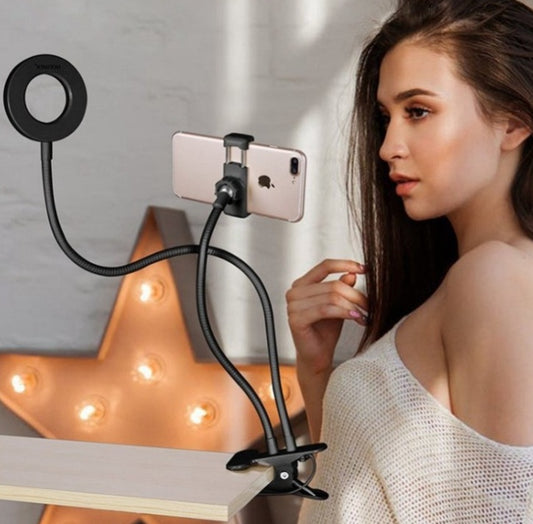 LED Selfie Ring Light for Live Adjustable Makeup Light-8cm Stand - Galaxyoon Technology
